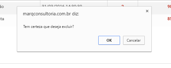 Confirmar a exclusão
