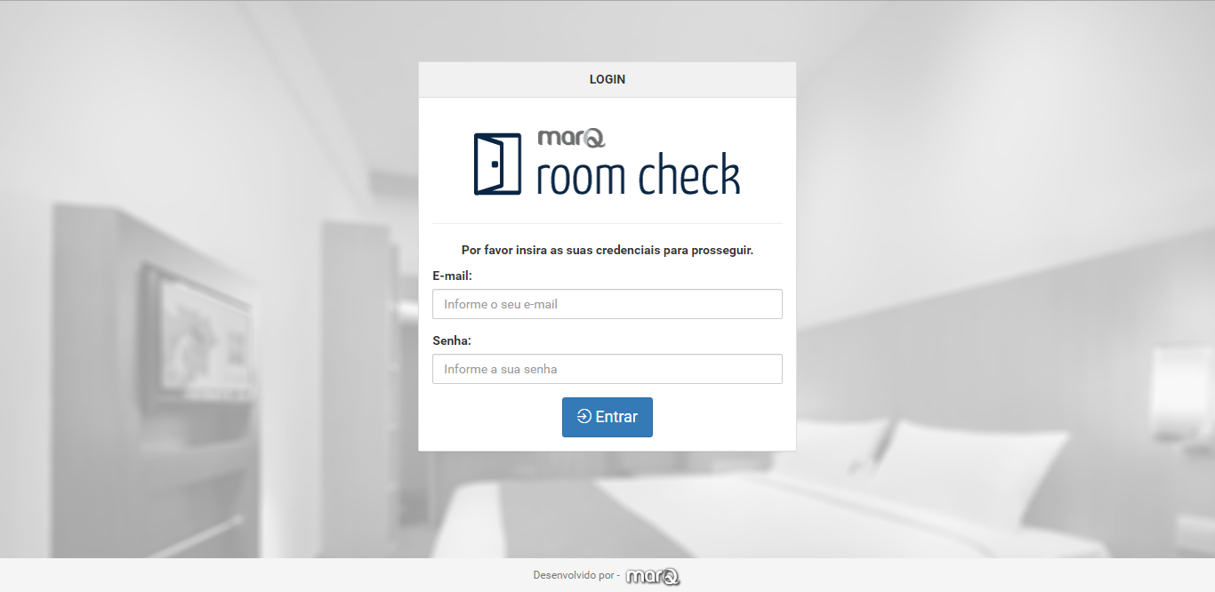 Inserindo suas credenciais