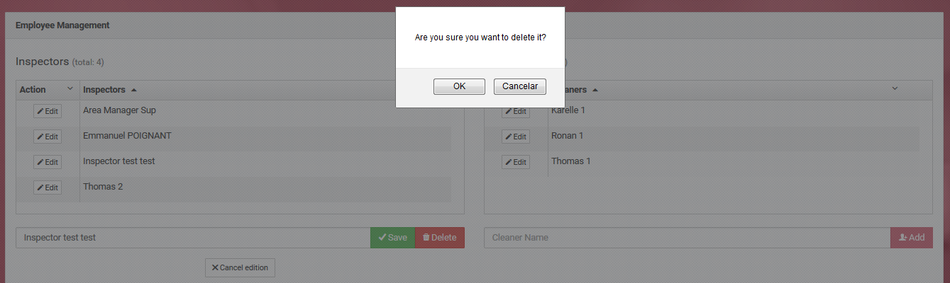 Confirmar a exclusão