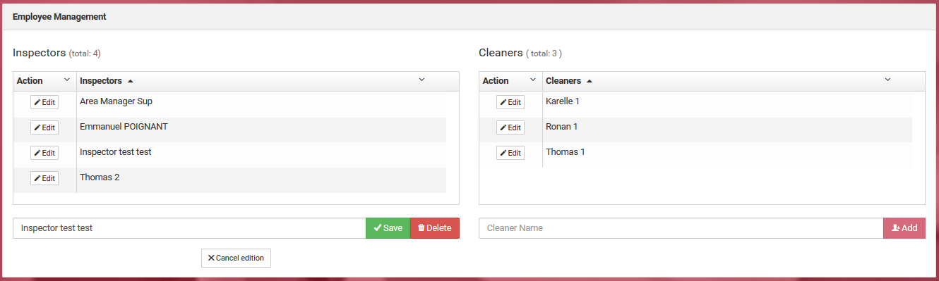 Confirmar edição do usuário